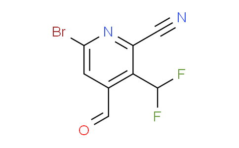 6-Bromo-2-cyano-3-(difluoromethyl)pyridine-4-carboxaldehyde