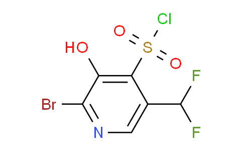 2-Bromo-5-(difluoromethyl)-3-hydroxypyridine-4-sulfonyl chloride