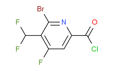 2-Bromo-3-(difluoromethyl)-4-fluoropyridine-6-carbonyl chloride