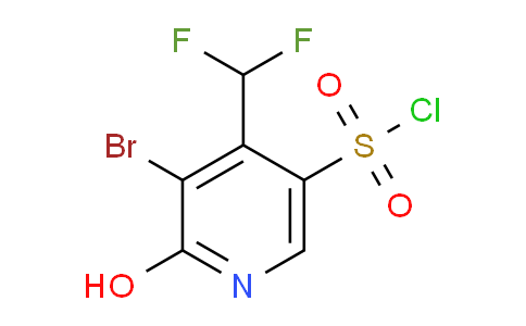 3-Bromo-4-(difluoromethyl)-2-hydroxypyridine-5-sulfonyl chloride