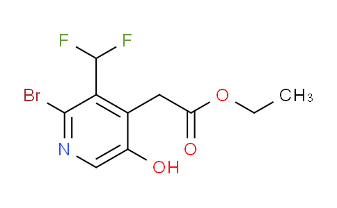Ethyl 2-bromo-3-(difluoromethyl)-5-hydroxypyridine-4-acetate