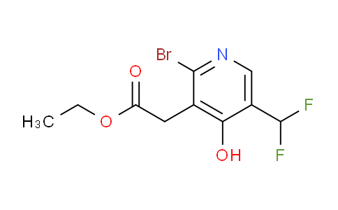 Ethyl 2-bromo-5-(difluoromethyl)-4-hydroxypyridine-3-acetate
