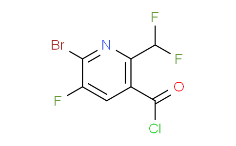 2-Bromo-6-(difluoromethyl)-3-fluoropyridine-5-carbonyl chloride