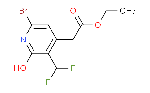Ethyl 6-bromo-3-(difluoromethyl)-2-hydroxypyridine-4-acetate