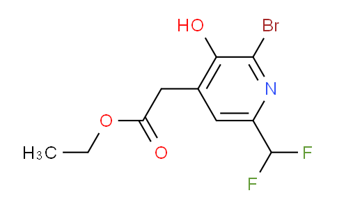 Ethyl 2-bromo-6-(difluoromethyl)-3-hydroxypyridine-4-acetate