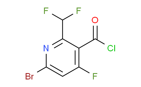 6-Bromo-2-(difluoromethyl)-4-fluoropyridine-3-carbonyl chloride