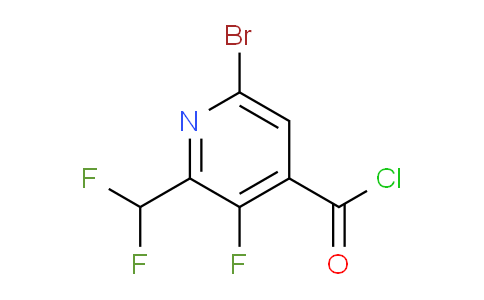 6-Bromo-2-(difluoromethyl)-3-fluoropyridine-4-carbonyl chloride