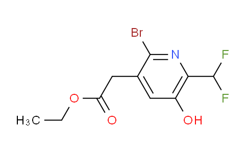 Ethyl 2-bromo-6-(difluoromethyl)-5-hydroxypyridine-3-acetate
