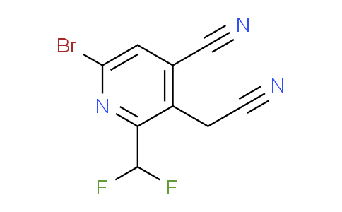 6-Bromo-4-cyano-2-(difluoromethyl)pyridine-3-acetonitrile