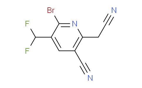 AM126358 | 1805370-93-7 | 2-Bromo-5-cyano-3-(difluoromethyl)pyridine-6-acetonitrile