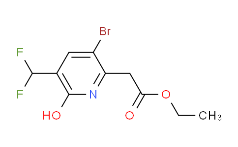 Ethyl 3-bromo-5-(difluoromethyl)-6-hydroxypyridine-2-acetate