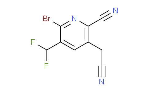 2-Bromo-6-cyano-3-(difluoromethyl)pyridine-5-acetonitrile