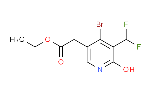 Ethyl 4-bromo-3-(difluoromethyl)-2-hydroxypyridine-5-acetate