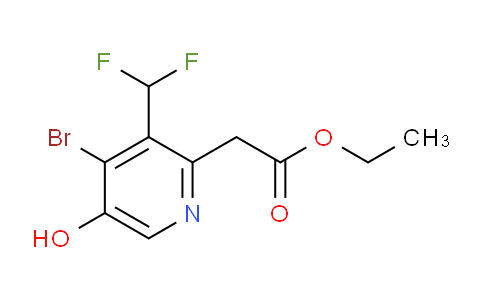 Ethyl 4-bromo-3-(difluoromethyl)-5-hydroxypyridine-2-acetate