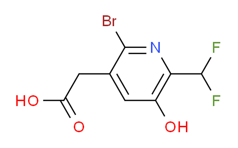 2-Bromo-6-(difluoromethyl)-5-hydroxypyridine-3-acetic acid