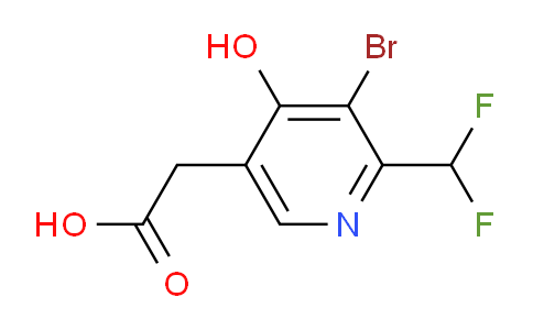 AM126370 | 1805243-04-2 | 3-Bromo-2-(difluoromethyl)-4-hydroxypyridine-5-acetic acid