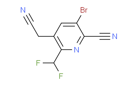 AM126371 | 1804841-35-7 | 3-Bromo-2-cyano-6-(difluoromethyl)pyridine-5-acetonitrile