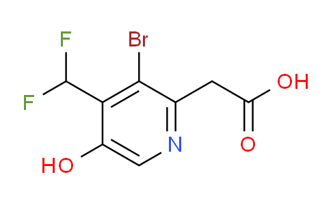 AM126376 | 1804845-31-5 | 3-Bromo-4-(difluoromethyl)-5-hydroxypyridine-2-acetic acid