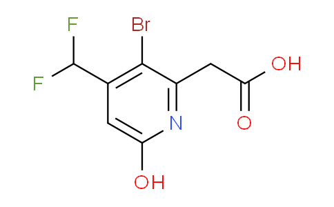 AM126378 | 1806874-31-6 | 3-Bromo-4-(difluoromethyl)-6-hydroxypyridine-2-acetic acid