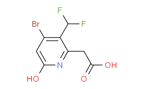 4-Bromo-3-(difluoromethyl)-6-hydroxypyridine-2-acetic acid