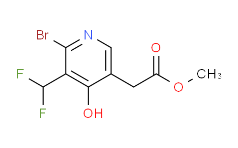 Methyl 2-bromo-3-(difluoromethyl)-4-hydroxypyridine-5-acetate