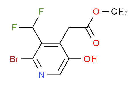 Methyl 2-bromo-3-(difluoromethyl)-5-hydroxypyridine-4-acetate