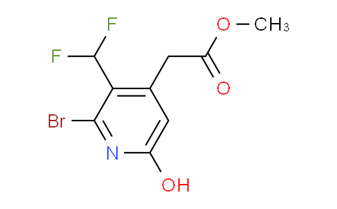 Methyl 2-bromo-3-(difluoromethyl)-6-hydroxypyridine-4-acetate