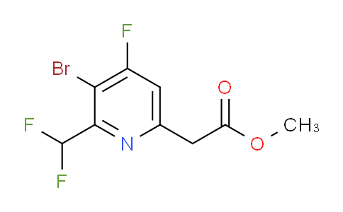 Methyl 3-bromo-2-(difluoromethyl)-4-fluoropyridine-6-acetate