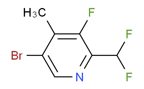 5-Bromo-2-(difluoromethyl)-3-fluoro-4-methylpyridine