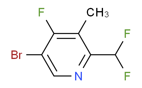 5-Bromo-2-(difluoromethyl)-4-fluoro-3-methylpyridine