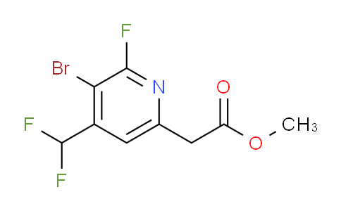 Methyl 3-bromo-4-(difluoromethyl)-2-fluoropyridine-6-acetate