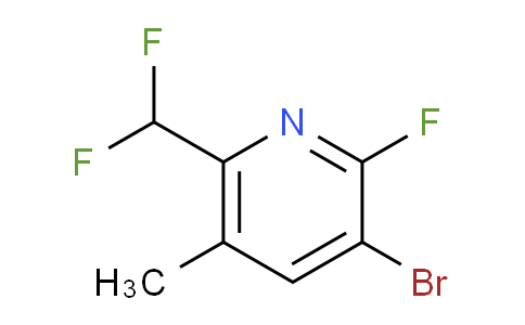 3-Bromo-6-(difluoromethyl)-2-fluoro-5-methylpyridine