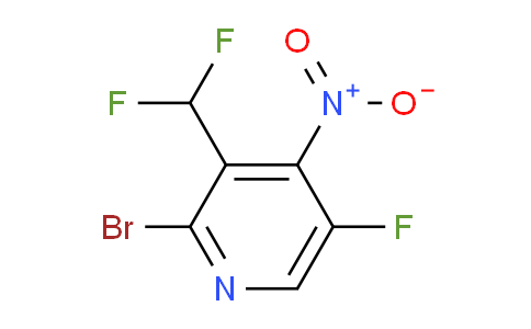 2-Bromo-3-(difluoromethyl)-5-fluoro-4-nitropyridine