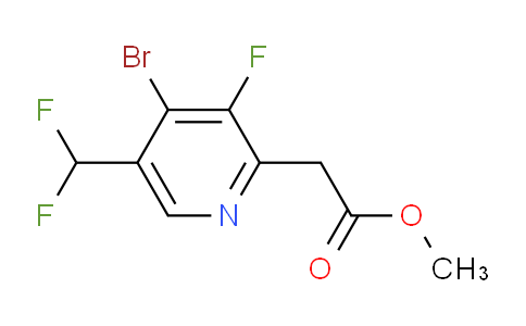 AM126424 | 1804639-46-0 | Methyl 4-bromo-5-(difluoromethyl)-3-fluoropyridine-2-acetate