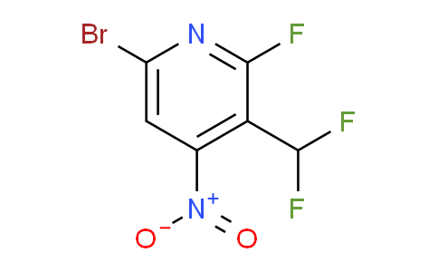 6-Bromo-3-(difluoromethyl)-2-fluoro-4-nitropyridine
