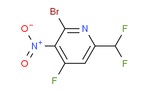 2-Bromo-6-(difluoromethyl)-4-fluoro-3-nitropyridine