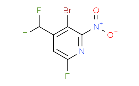 AM126436 | 1805371-17-8 | 3-Bromo-4-(difluoromethyl)-6-fluoro-2-nitropyridine