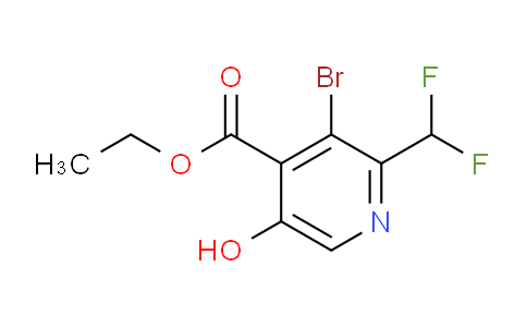 AM126448 | 1805162-53-1 | Ethyl 3-bromo-2-(difluoromethyl)-5-hydroxypyridine-4-carboxylate