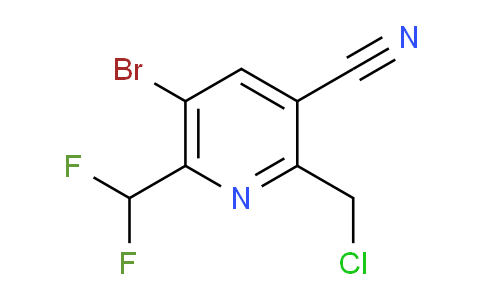 5-Bromo-2-(chloromethyl)-3-cyano-6-(difluoromethyl)pyridine