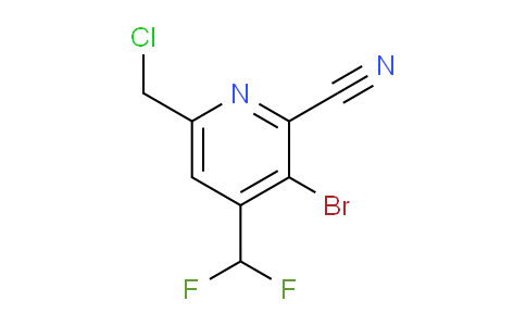 3-Bromo-6-(chloromethyl)-2-cyano-4-(difluoromethyl)pyridine