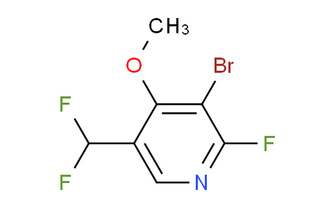 3-Bromo-5-(difluoromethyl)-2-fluoro-4-methoxypyridine
