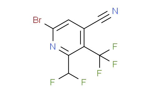 6-Bromo-4-cyano-2-(difluoromethyl)-3-(trifluoromethyl)pyridine