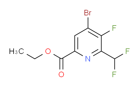 Ethyl 4-bromo-2-(difluoromethyl)-3-fluoropyridine-6-carboxylate