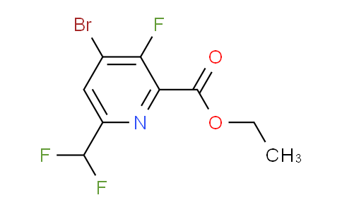Ethyl 4-bromo-6-(difluoromethyl)-3-fluoropyridine-2-carboxylate