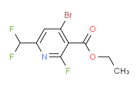 Ethyl 4-bromo-6-(difluoromethyl)-2-fluoropyridine-3-carboxylate