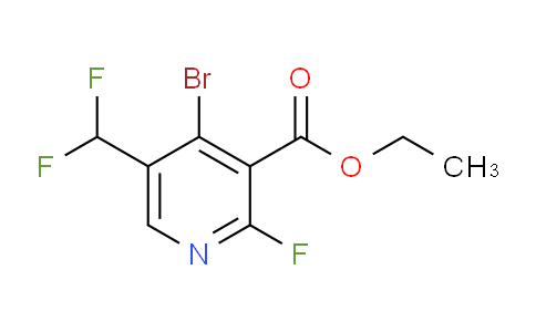 Ethyl 4-bromo-5-(difluoromethyl)-2-fluoropyridine-3-carboxylate