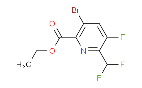 AM126537 | 1805363-24-9 | Ethyl 5-bromo-2-(difluoromethyl)-3-fluoropyridine-6-carboxylate