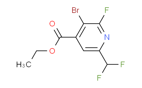 AM126539 | 1806828-13-6 | Ethyl 3-bromo-6-(difluoromethyl)-2-fluoropyridine-4-carboxylate