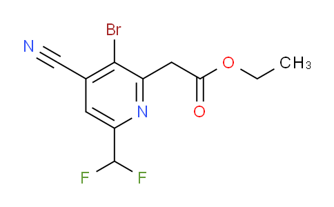 AM126562 | 1806050-48-5 | Ethyl 3-bromo-4-cyano-6-(difluoromethyl)pyridine-2-acetate