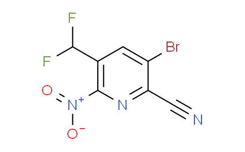 AM126569 | 1805368-67-5 | 3-Bromo-2-cyano-5-(difluoromethyl)-6-nitropyridine